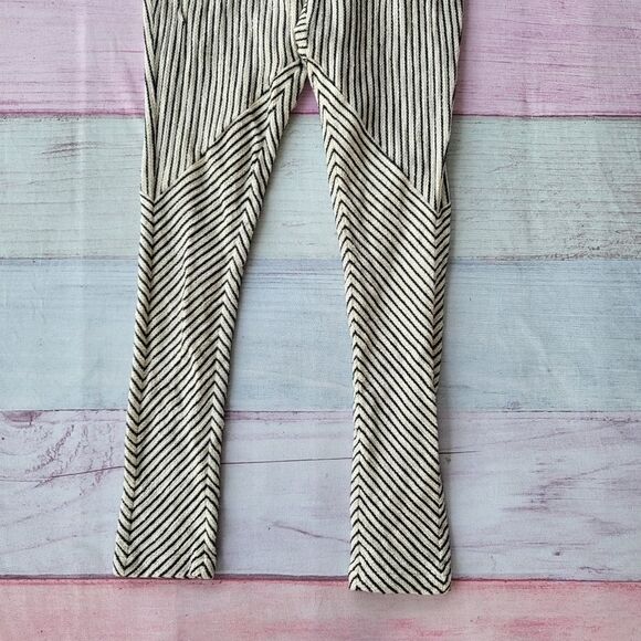 Rebecca Minkoff Black Sava Stripe Slouchy-Slim Woven Pants Size Medium‎ - Picture 6 of 9